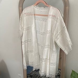 Vintage lace over shirt